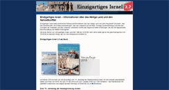 Desktop Screenshot of einzigartiges-israel.de